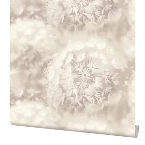 Обои флизелиновые Palitra Home Rosinka бежевые с растительным рисунком 1.06 м 89411622