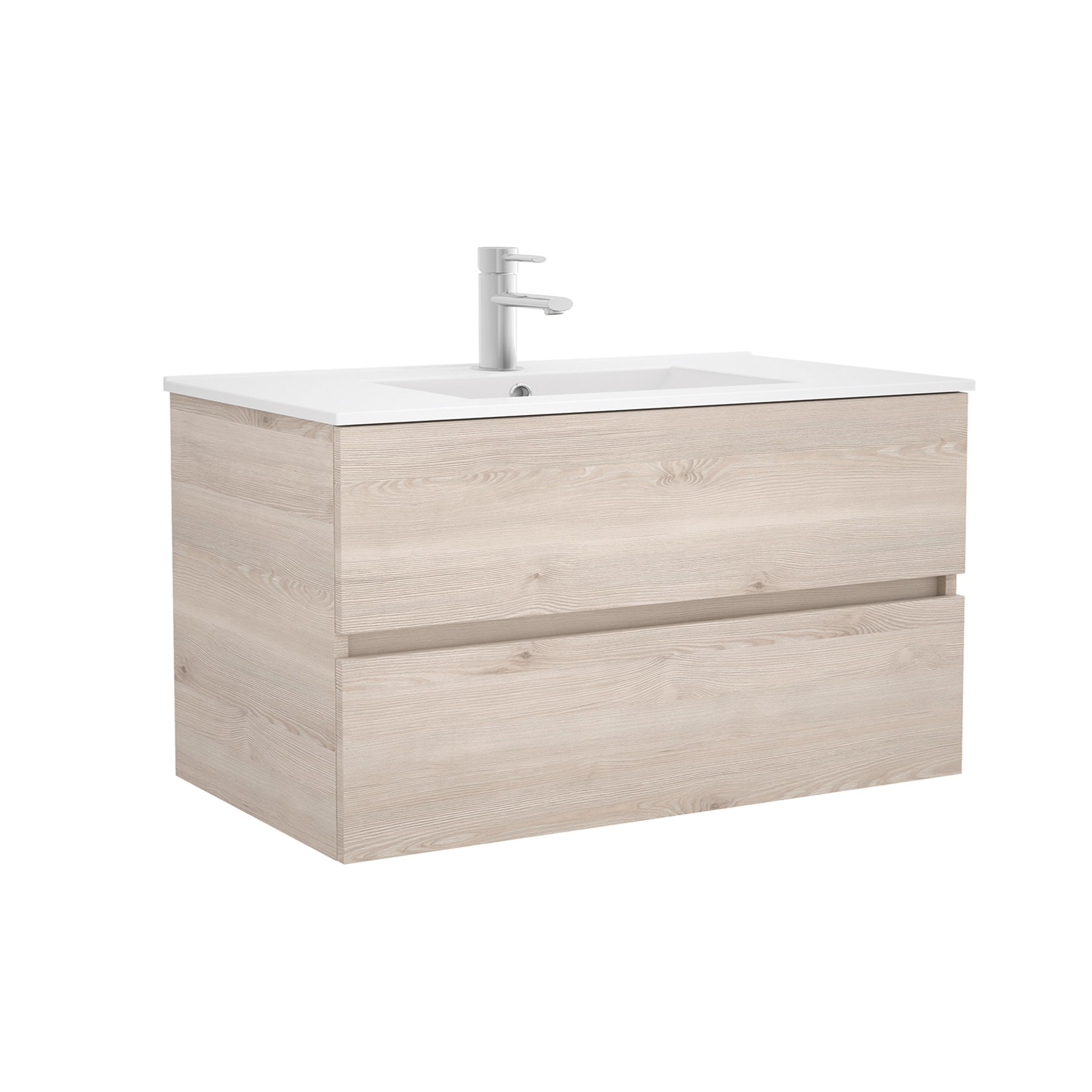 23333 SALGAR Мебель для умывальника FUSSION LINE 900 2 ящика NATURAL 897 x 540 x 450 мм Естественный - Вид №1