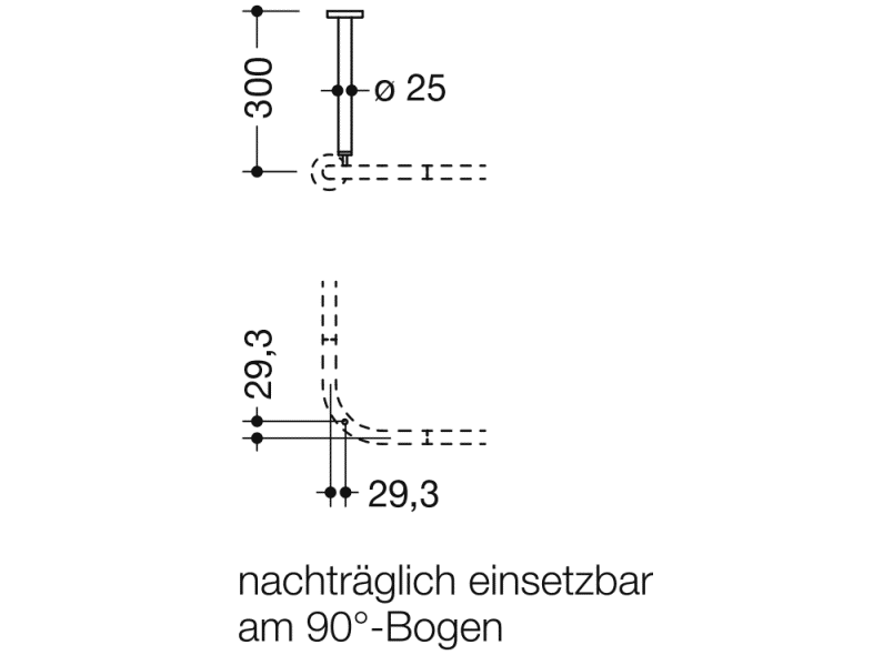 900.34.00040 потолочная подвеска HEWI System 900 - Вид №1
