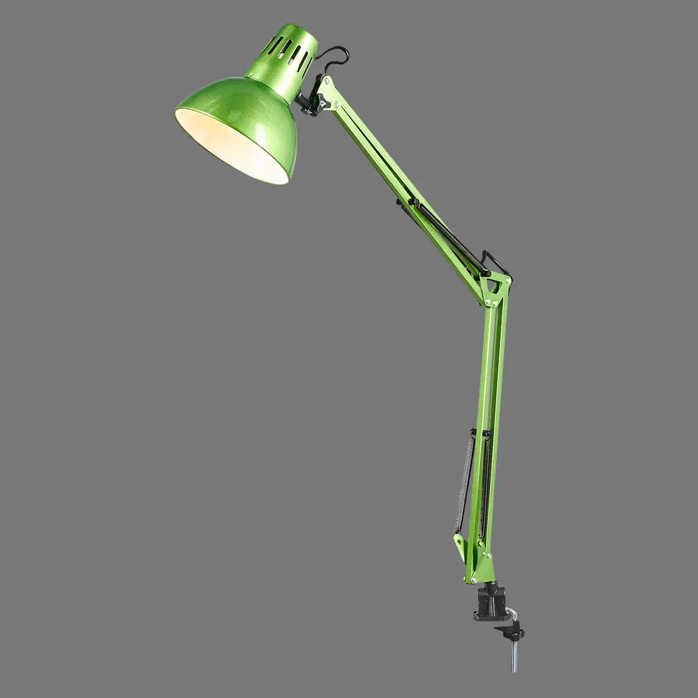 Рабочая лампа настольная KD-312 на струбцине, цвет зелёный CAMELION STLM-2002320 - Вид №1