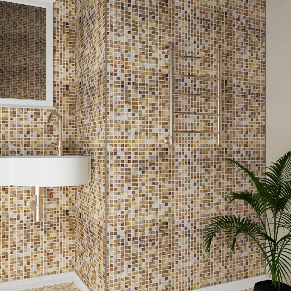 Листовая панель ПВХ Сахара медовый 480x480x3 мм 0.23 м² GRACE STLM-2110871 - Вид №1