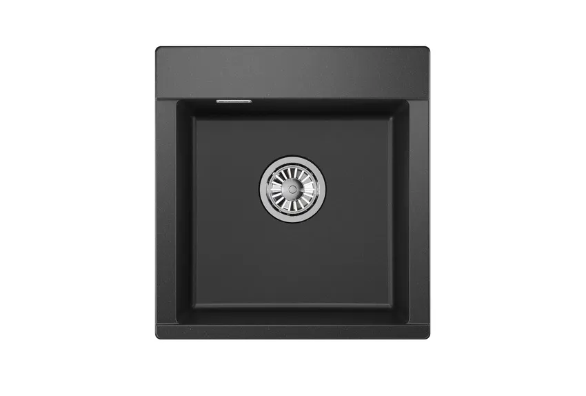 ES-4701, ЧЁРНЫЙ, кухонная мойка, кварц, ESTETICA GRANULA 4701-ST164 - Вид №2