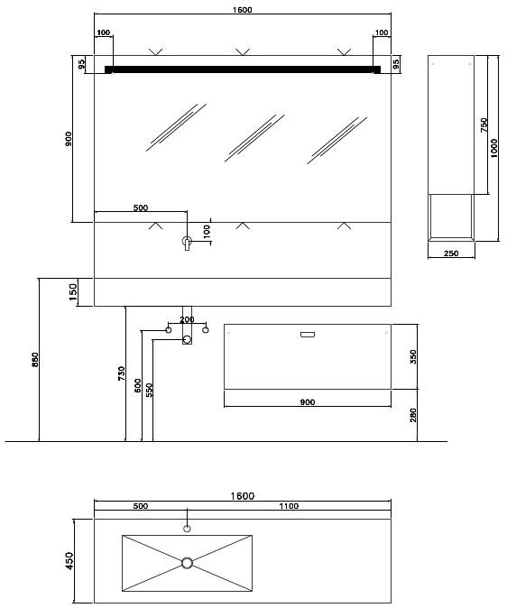 NOVELLO Полная мебель для ванных комнат из бетона Craft sun-id-1486044 - Вид №4