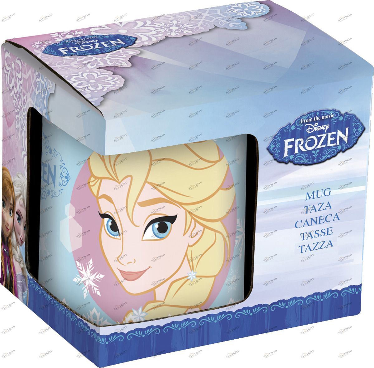 Кружка керамическая в подарочной упаковке "Холодное сердце. Сестры", 220 мл STOR ХОЛОДНОЕ СЕРДЦЕ 335767 Голубой Santreyd 