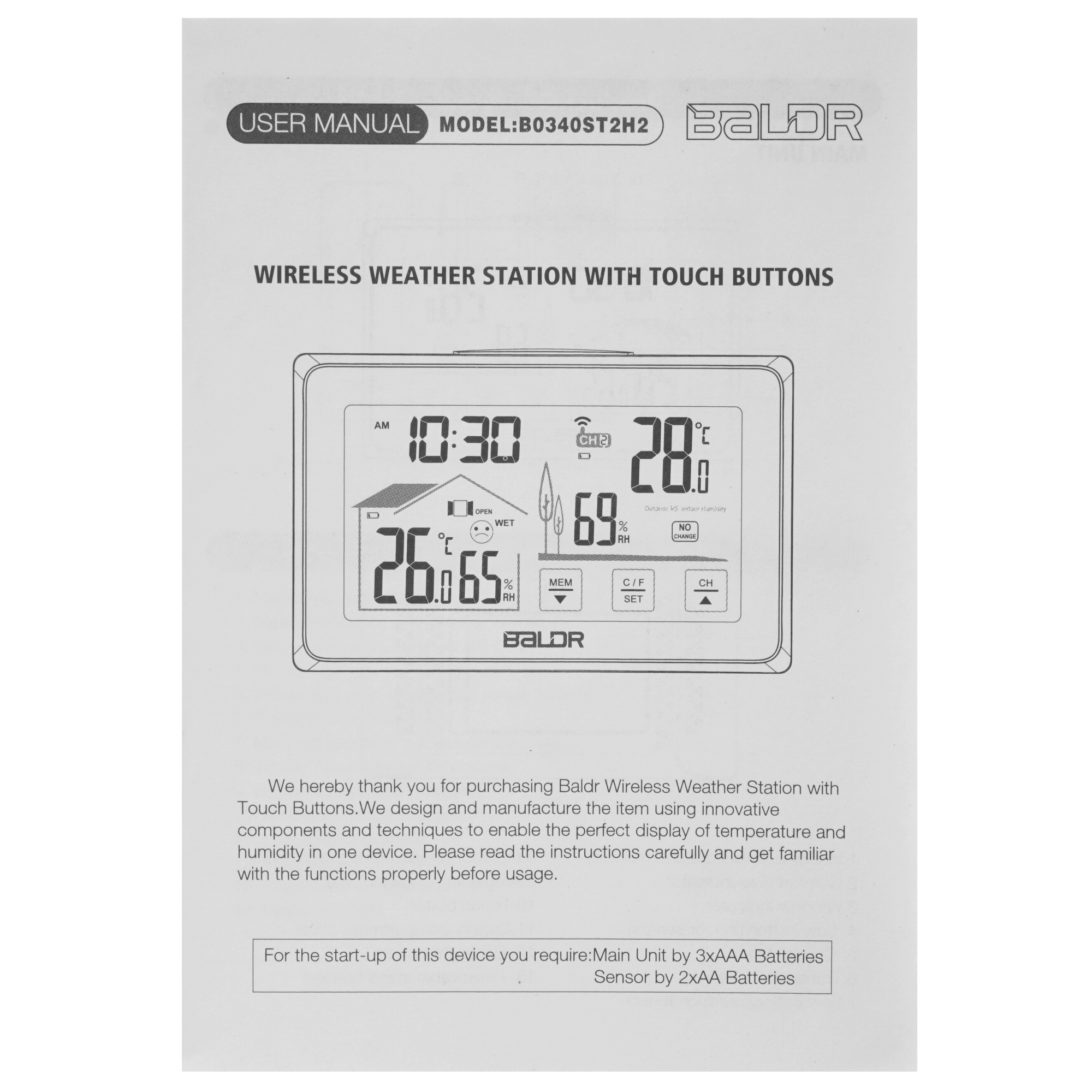 5080191 Метеостанция BALDR B0340ST2H2 STDN-0084035 - Вид №9