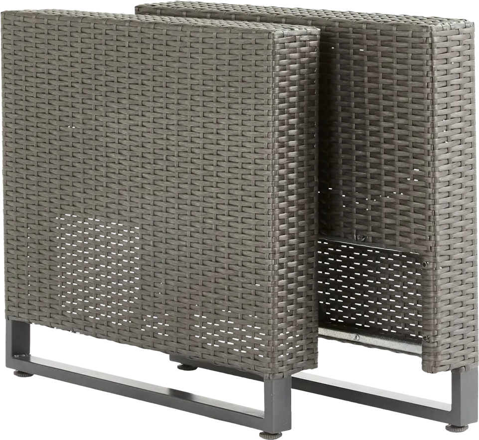 Подлокотники NATERIAL Noa Fix серые с экоплетением для садовой мебели 82509713