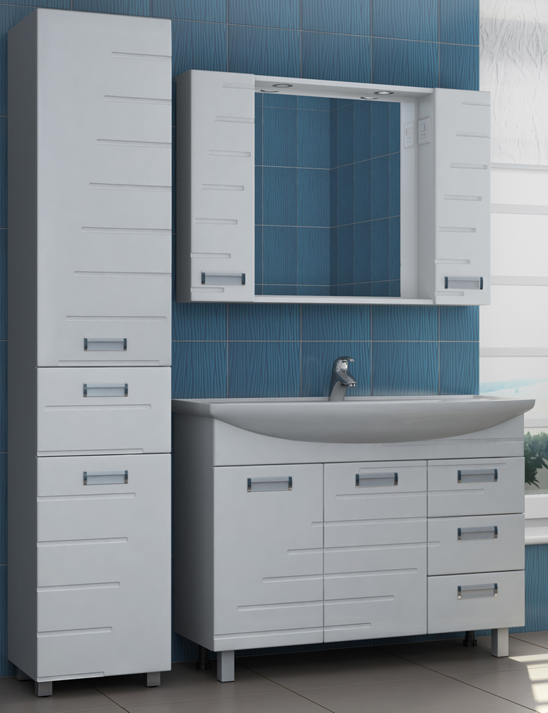 Тумба Diana 1050 (Стиль)1100⨉520⨉830 мм белый Santreyd sun-id-665320 - Вид №4