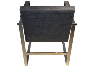 Стул из кожи и нержавеющей стали