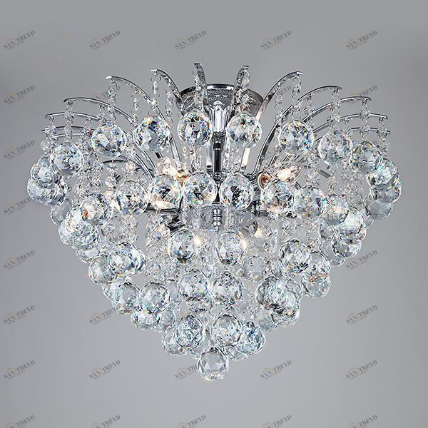 Потолочная люстра Eurosvet Ostiniya 3299/6 хром/прозрачный хрусталь Strotskis EUROSVET ДИЗАЙНЕРСКИЕ, OSTINIYA 183985 Хром 