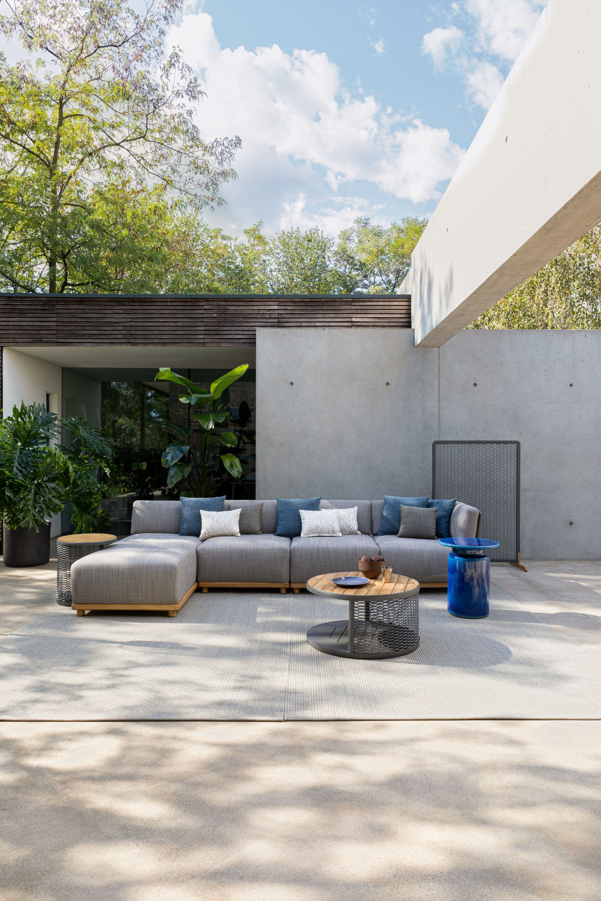 4-местный тканевый модульный садовый диван Atmosphera Switch ARCH-00023817 - Вид №3