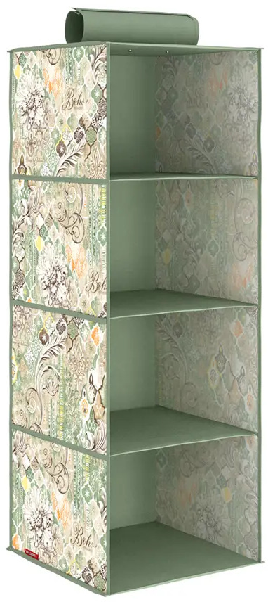 90861126 Подвесной органайзер Valiant Boho BH-HS4 30x84x30 см цвет оливковый STLM-1086480