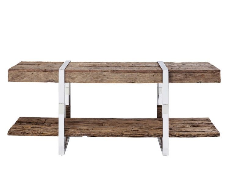 Рециркулированная деревянная прямоугольная консоль с ящиками KARE Design деревенский ARCH-00022016 - Вид №7