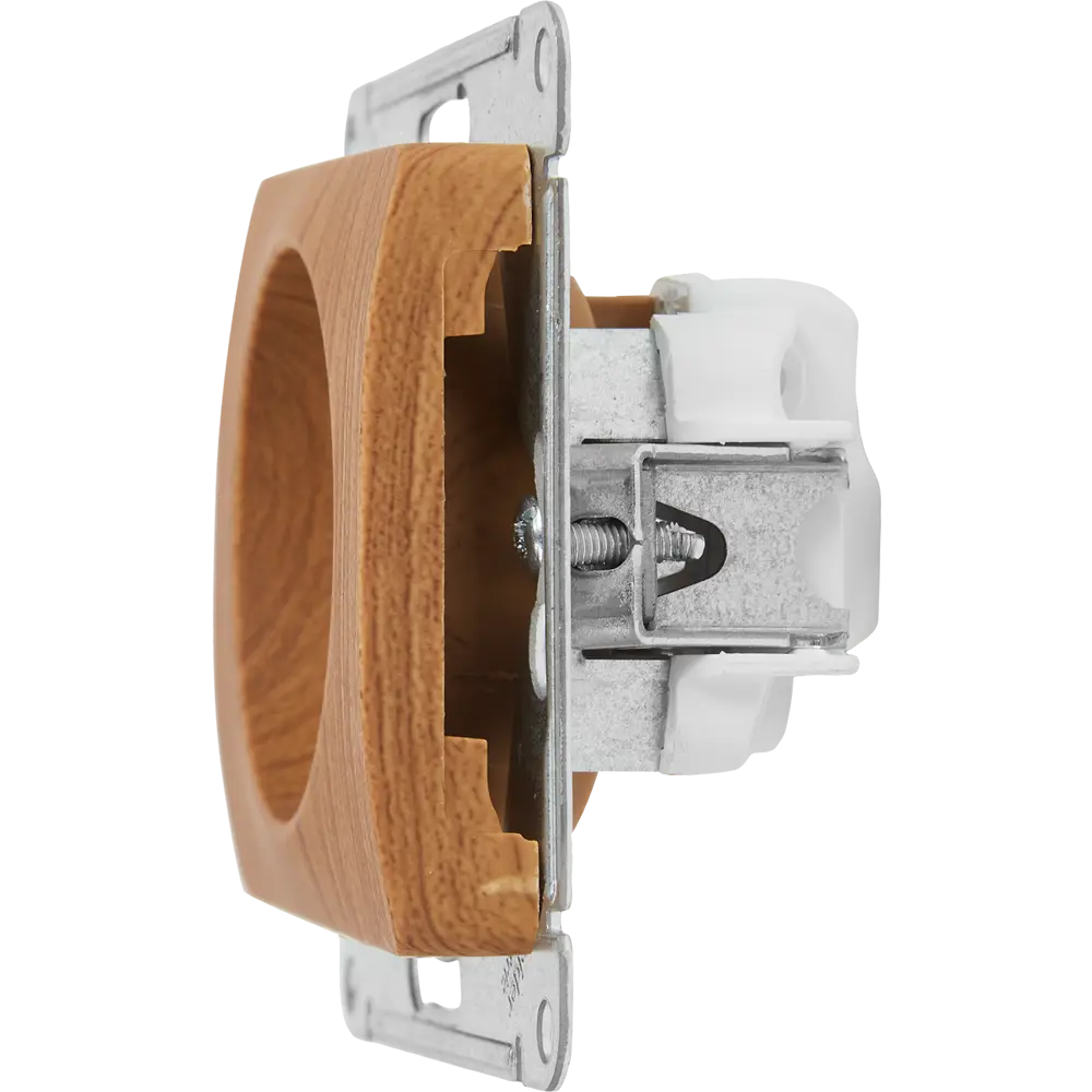 Розетка встраиваемая Systeme Electric Glossa без заземления цвет дуб STLM-2161721 - Вид №4