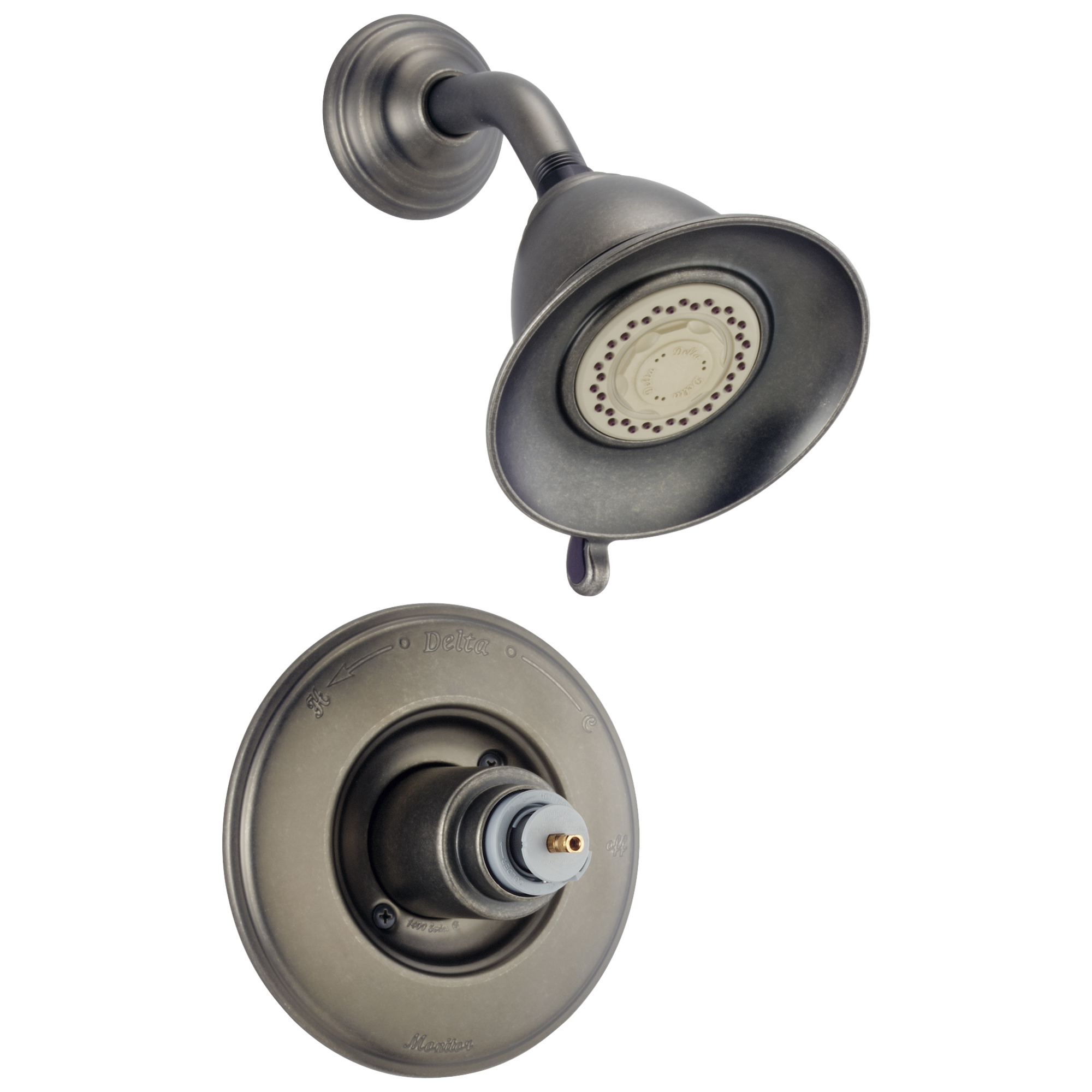 T14255-CBLHP Облицовка для душа Monitor® серии 14 - Без ручки Delta Faucet Victorian Хром и полированная латунь