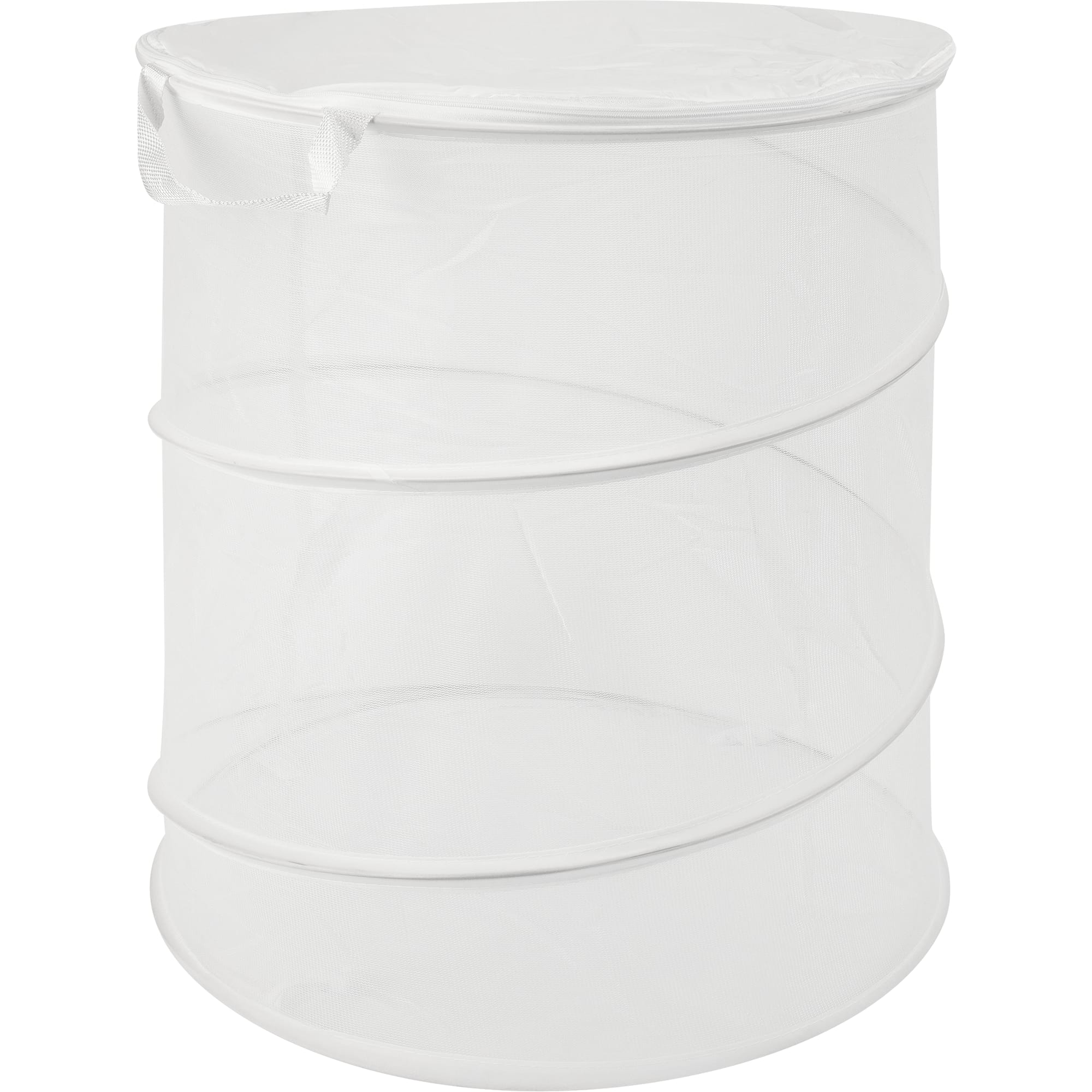 82769471 Корзина складная 45х50 см 80 л с ручками, цвет белый MESH Santreyd