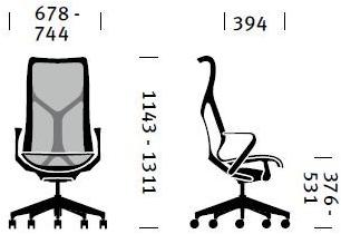 Herman Miller Эргономичное офисное кресло с высокой спинкой Cosm sun-id-1391499 - Вид №18