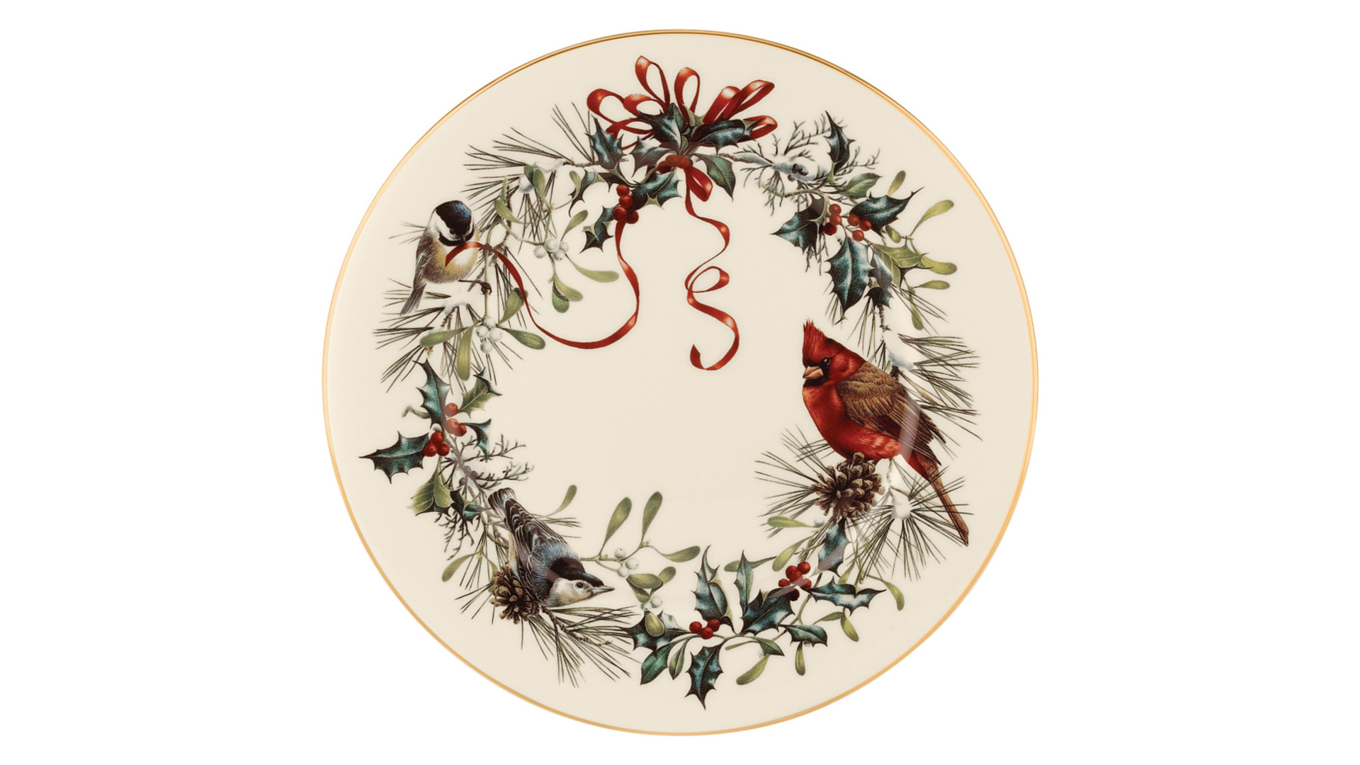 10669432 Lenox Набор тарелок обеденных Lenox "Кардинал" 27см, 6 шт Фарфор, Керамика  - Вид №1