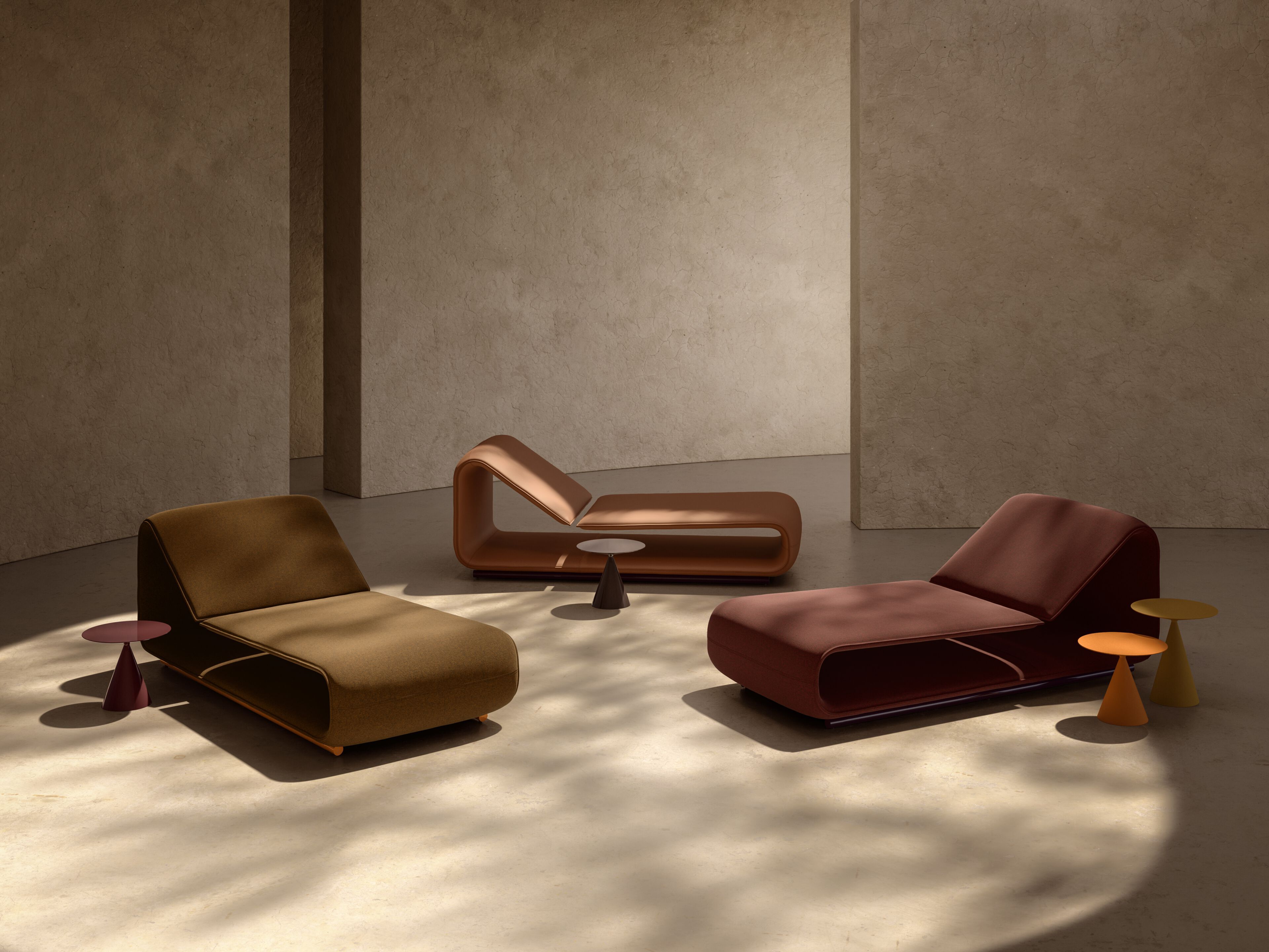 Кожаный шезлонг Desalto клип ARCH-00125719 - Вид №1