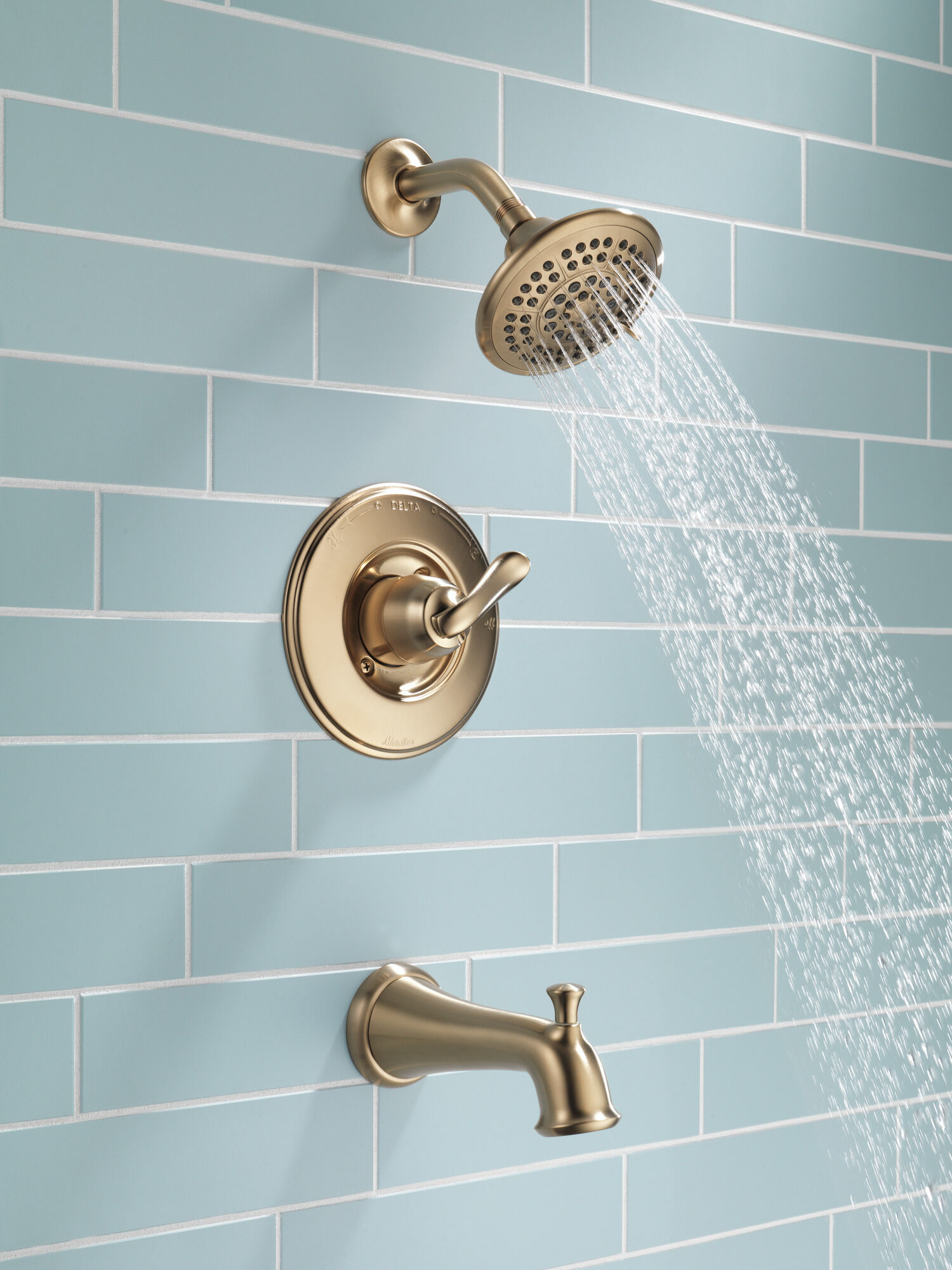 T14494-CZ Для ванны и душа Monitor® серии 14 Delta Faucet Linden Шампанское бронза  - Вид №5