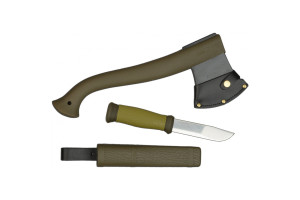 16287290 Туристический набор (нож и топор) Outdoor Kit MG Mora 2000 Green 36892 MoraKNIV