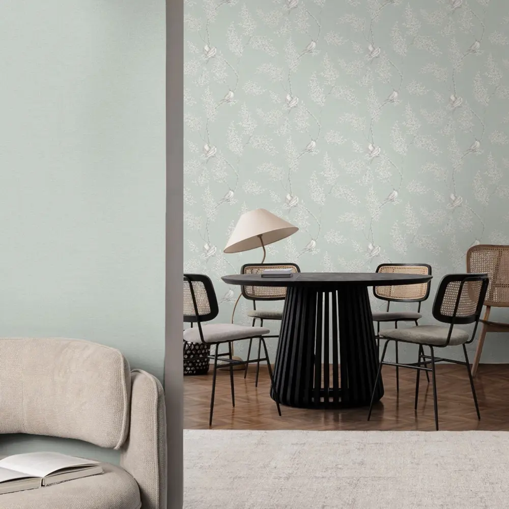 Обои флизелиновые Erismann Visavi зеленые 1.06 м ЭР61053-05 STLM-2046144 - Вид №4