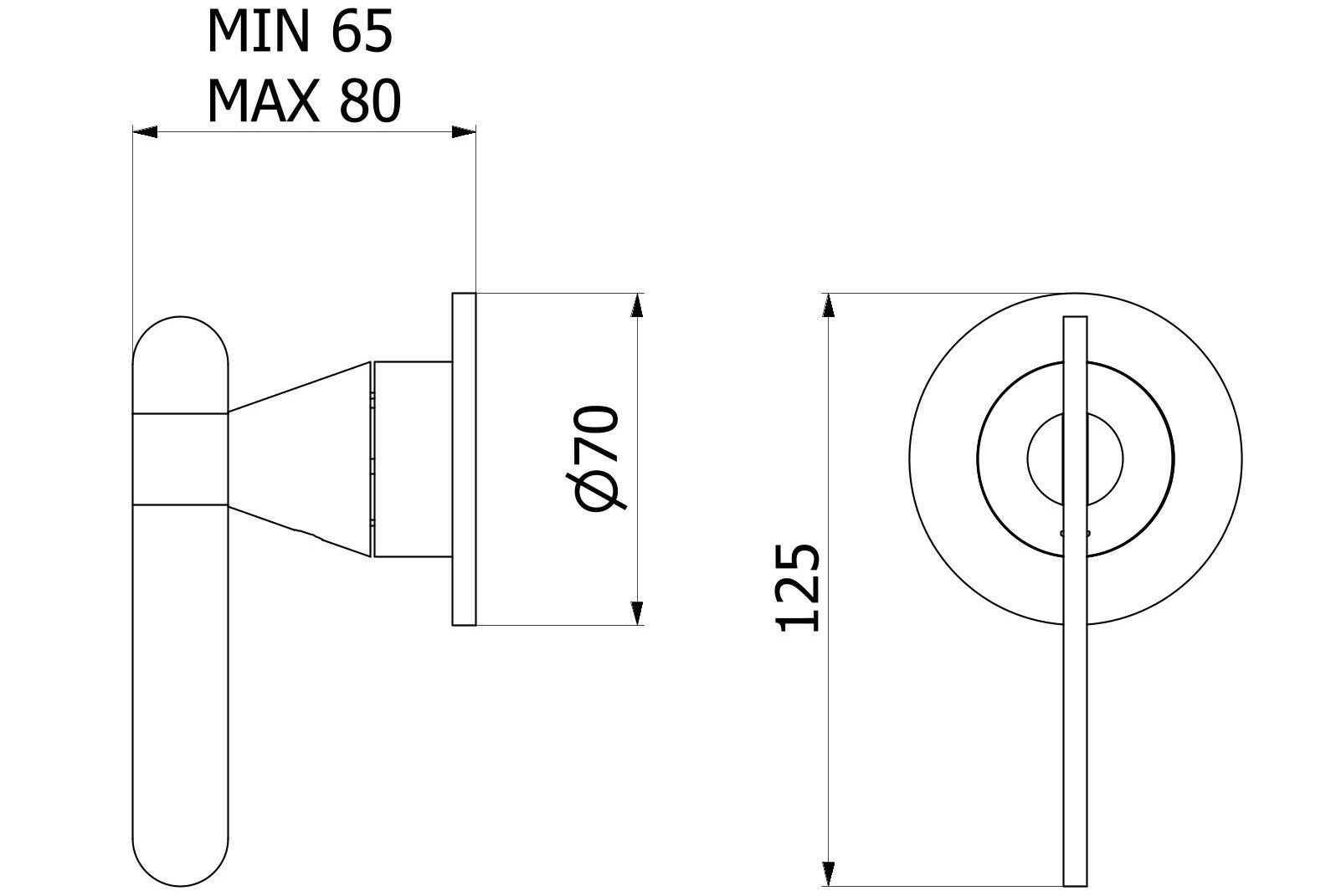 Односторонний настенный смеситель IB Soho ARCH-00076354 - Вид №6
