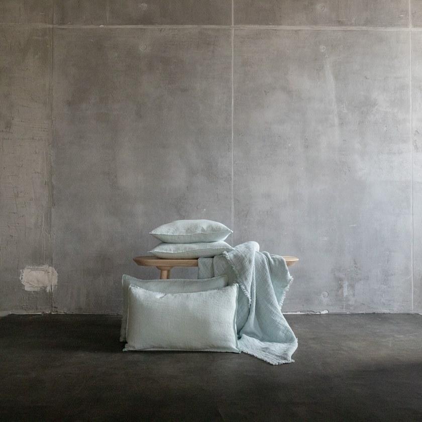 LinenMe Однотонный льняной плед ручной работы Washed waffle big 0914301  - Вид №3