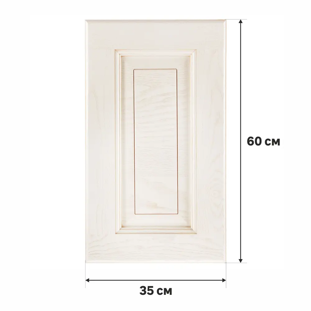 Дверь для шкафа Delinia «Нэнси» 60x35 см, массив ясеня, цвет бежевый STLM-2135469 - Вид №1