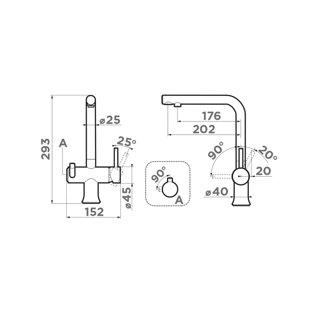 Смеситель для кухни Hotaru R OMOIKIRI 4994026 - Вид №5