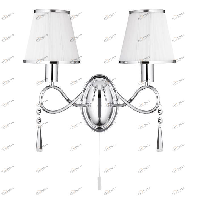 Бра Arte Lamp Logico A1035AP-2CC ARTE LAMP  077230 Белый;серебро 