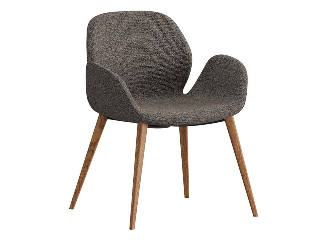 Мягкий тканевый стул с подлокотниками Ersa ARCH-00050350