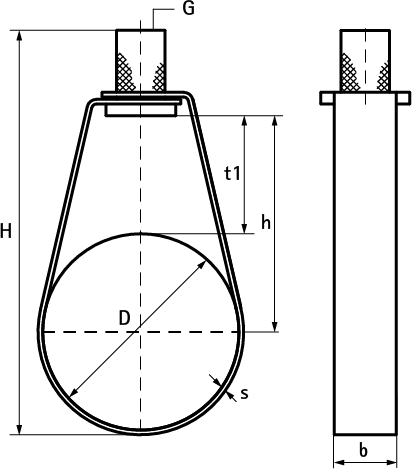 4535021 BIS Спринклерные петлевые хомуты TA41 для спринклерных труб walraven  - Вид №1