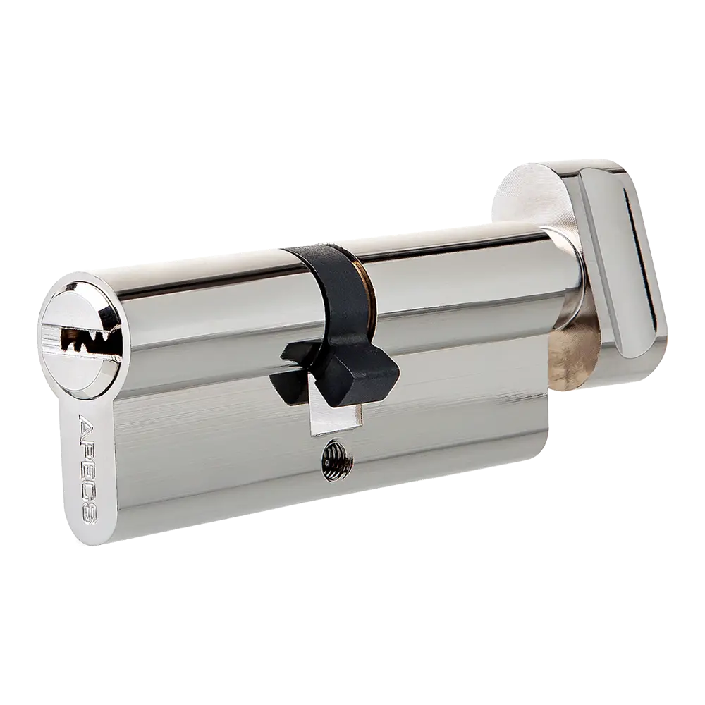 Цилиндр Apecs SM-60-C-NI, 30x30 мм, ключ/вертушка, цвет никель STLM-2000294