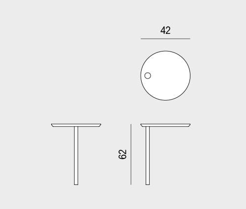 Круглый журнальный столик с USB-разъемом Viganò Tommy ARCH-00100227 - Вид №4