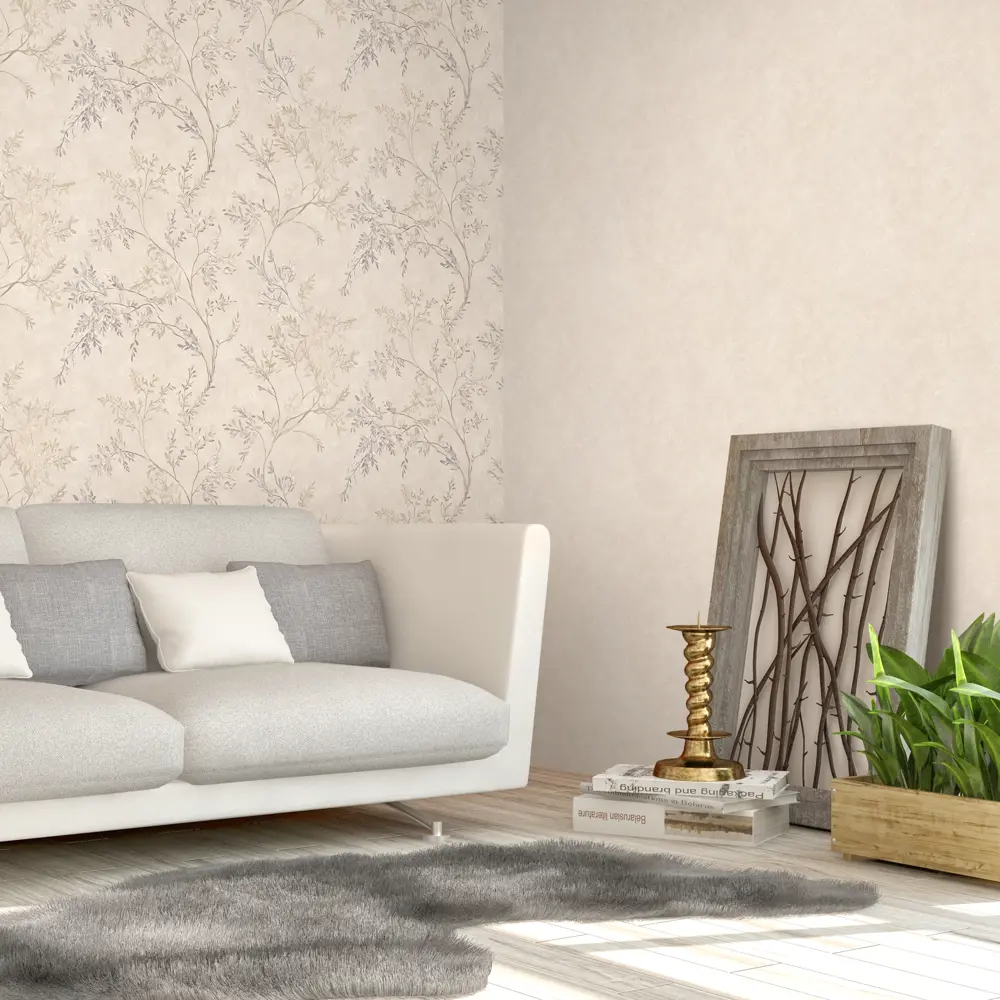 Обои флизелиновые Ateliero Carmen бежевые 1.06 м At89342 STLM-2000452 - Вид №4