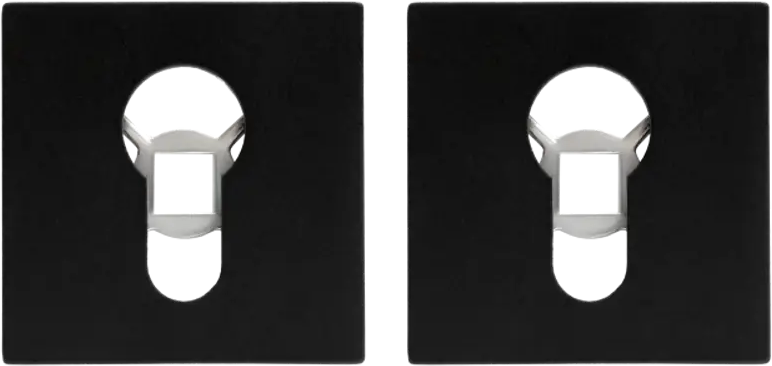 91492899 Накладка на цилиндр для замка Vettore ET 0601 MBP Чёрный Матовый STLM-0895784