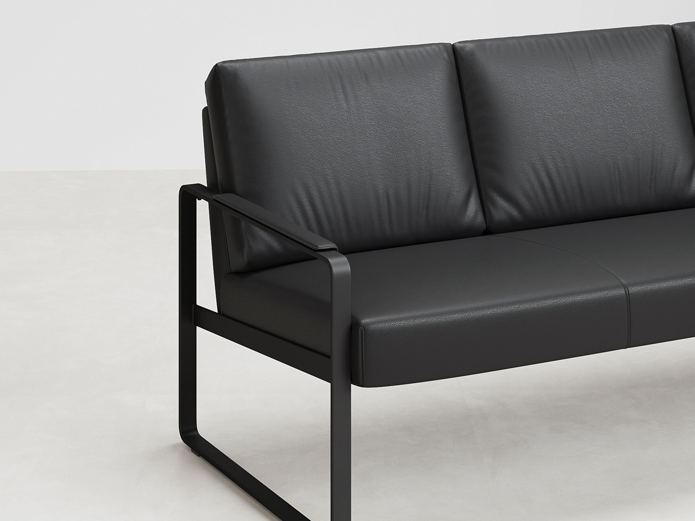 3-местный кожаный линейный диван WORKSPACE DETROIT ARCH-00104362 - Вид №4