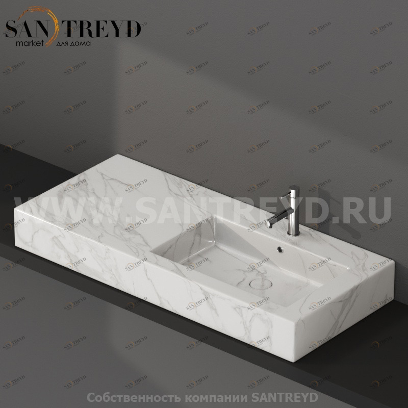 IN116DAAC Подвесная раковина настенная прямоугольная Ceramica Globo  белая 