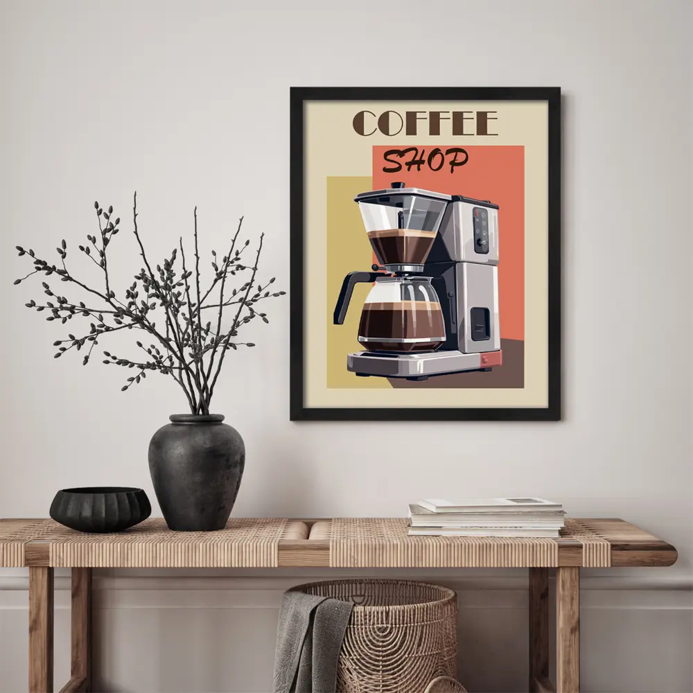 POSTERMARKET Картина в раме «Кофейник» 40×50 см для кухни 89394662 STLM-1567184 - Вид №3