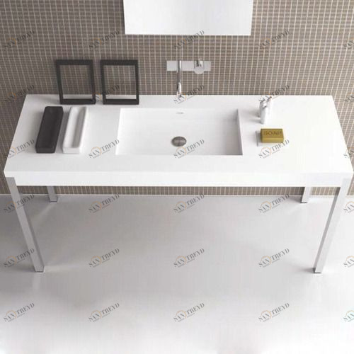 47142 Накладная раковина на столешницу  овальная MOMA Design Woodtower