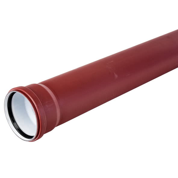 8M31002006000 SANHA M3-100 труба с раструбом  DN 200 / OD 200 / L=6000mm мм  - Вид №1