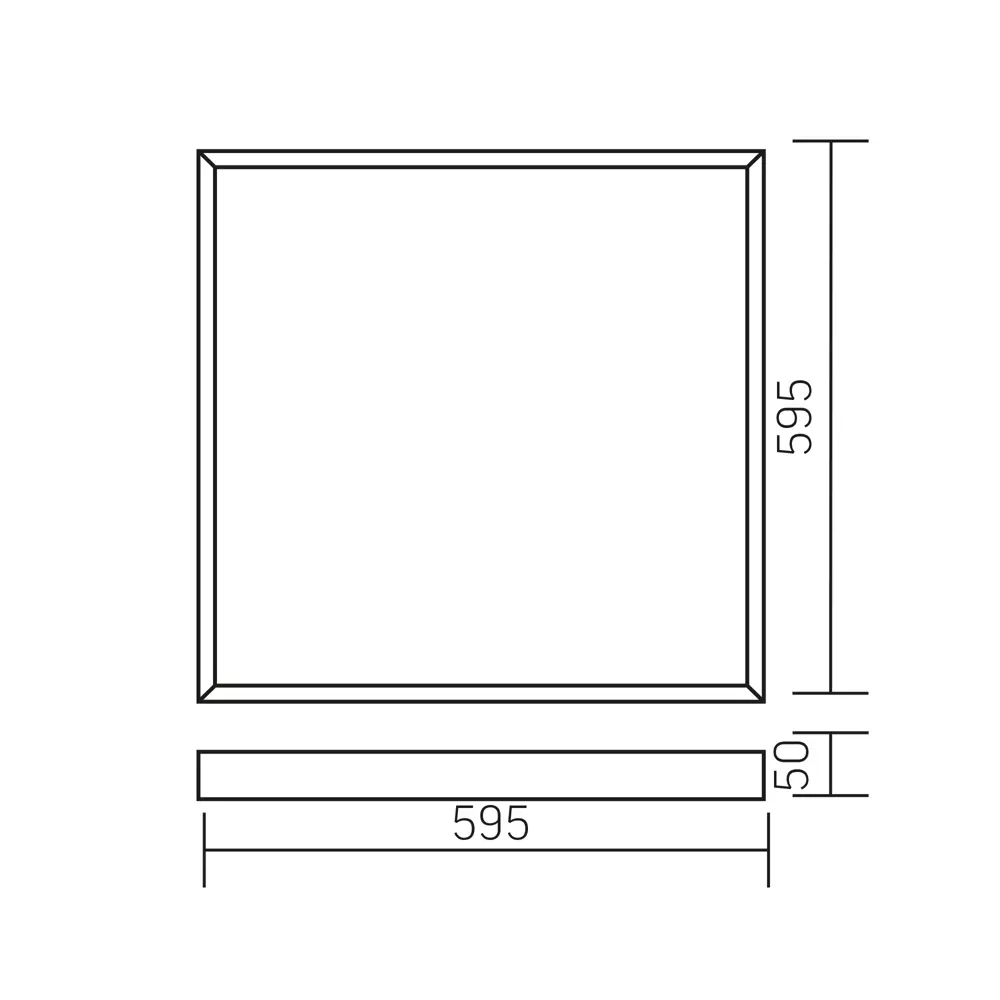 Панель светодиодная Varton 595/595/50 PRS 42 Вт 595x595 мм 5250 K IP40 82656300 STLM-2210285  - Вид №8