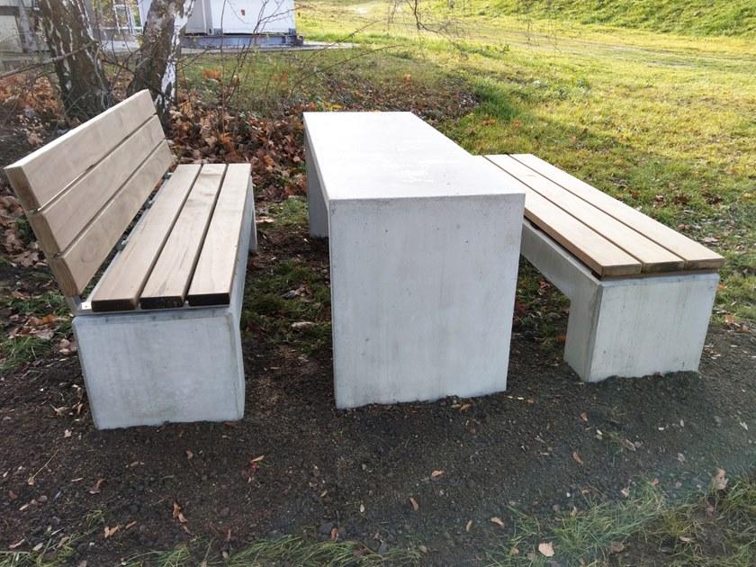 CO33 Бетонная скамья со спинкой Angulus sun-id-1348950 - Вид №7