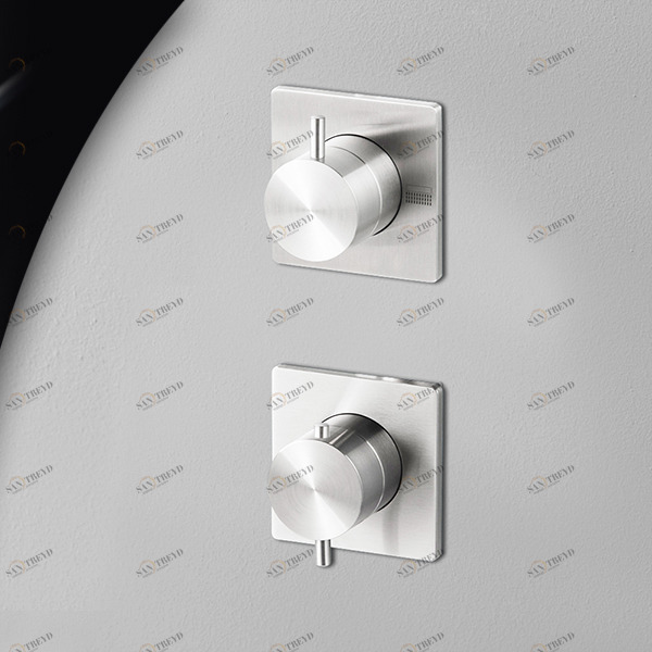 Термостат для душа сталь глянцевая AICO Radomonte TER93l