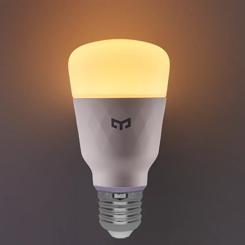Лампа умная светодиодная Yeelight E27 200-240 В 10 Вт груша матовая 800 лм регулируемый цвет света RGBW для диммера STLM-2194174 - Вид №1