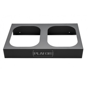 354-00 PLAFOR Металлическая база для 2 мусорных баков PLAFOR Sort Bin для раздельного сбора отходов 2 х 28 л. Черный