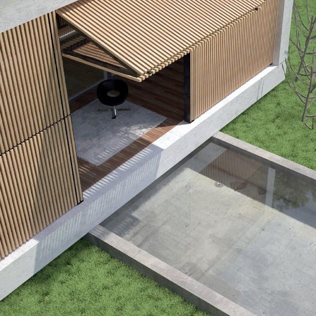 CARMINATI SERRAMENTI Солнечные навесы из дерева Frangisole sun-id-1437555 - Вид №5