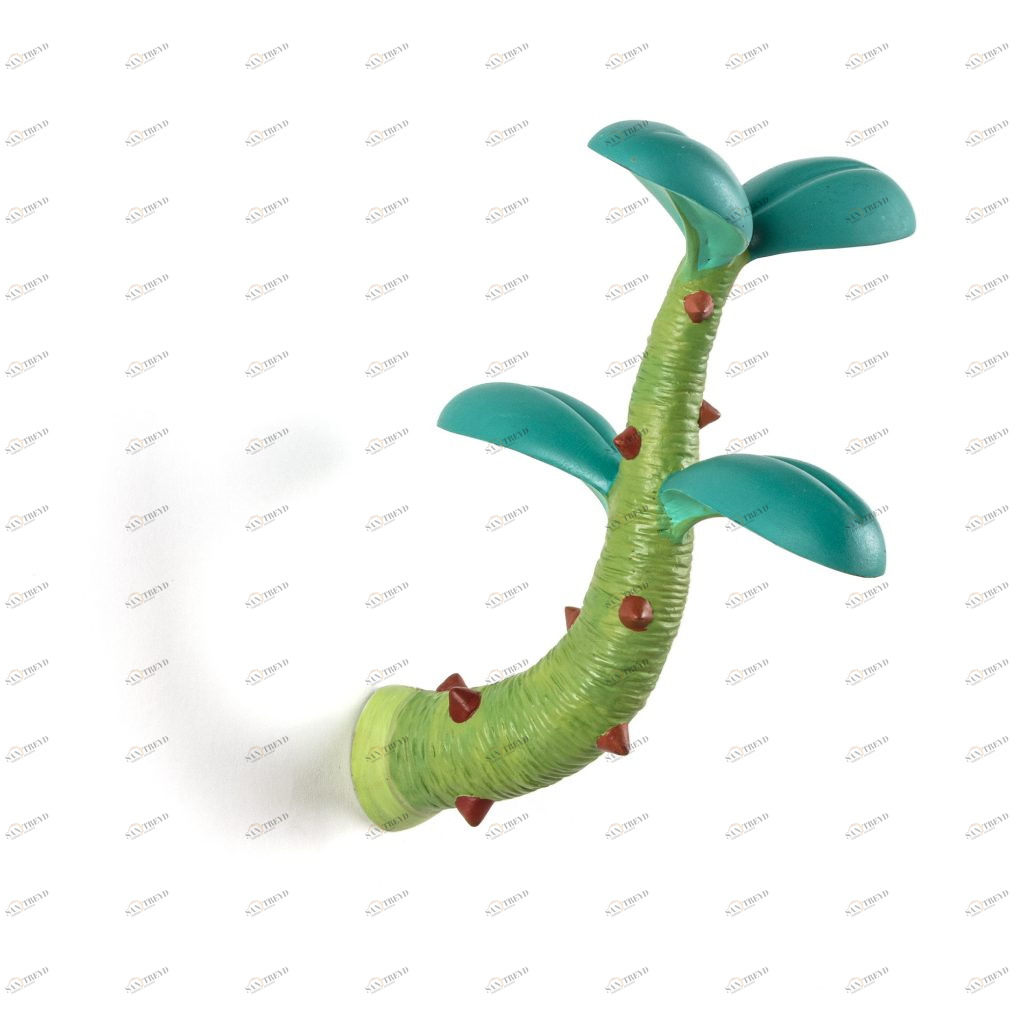 Вешалка декоративная 20х13 см зеленая Sprout Medium Coloured SELETTI  00-3883295 Голубой;зеленый 