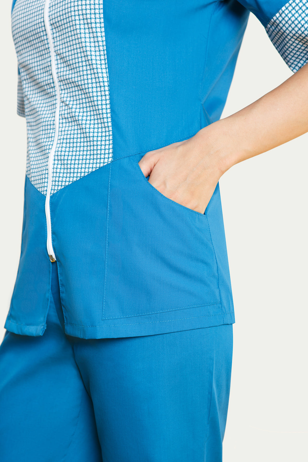 66114 Костюм "Грация" бирюза  Одежда для обслуживающего персонала  размер 48 Спецодежда  - Вид №10