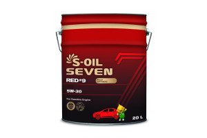 16448075 Моторное масло RED#9 SN PLUS 5W-30 20 л E107605 S-OIL SEVEN